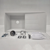 CLEARANCE - Astracast Sigma 1 Bowl Opal White Composite Sink & Waste Kit - Reversible