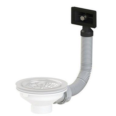 Astracast Slotted Overflow Plumbing Kit For Stainless Steel Sinks