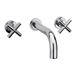 Sagittarius Avant Wall Mounted 3 Hole Basin Mixer with 160mm Spout