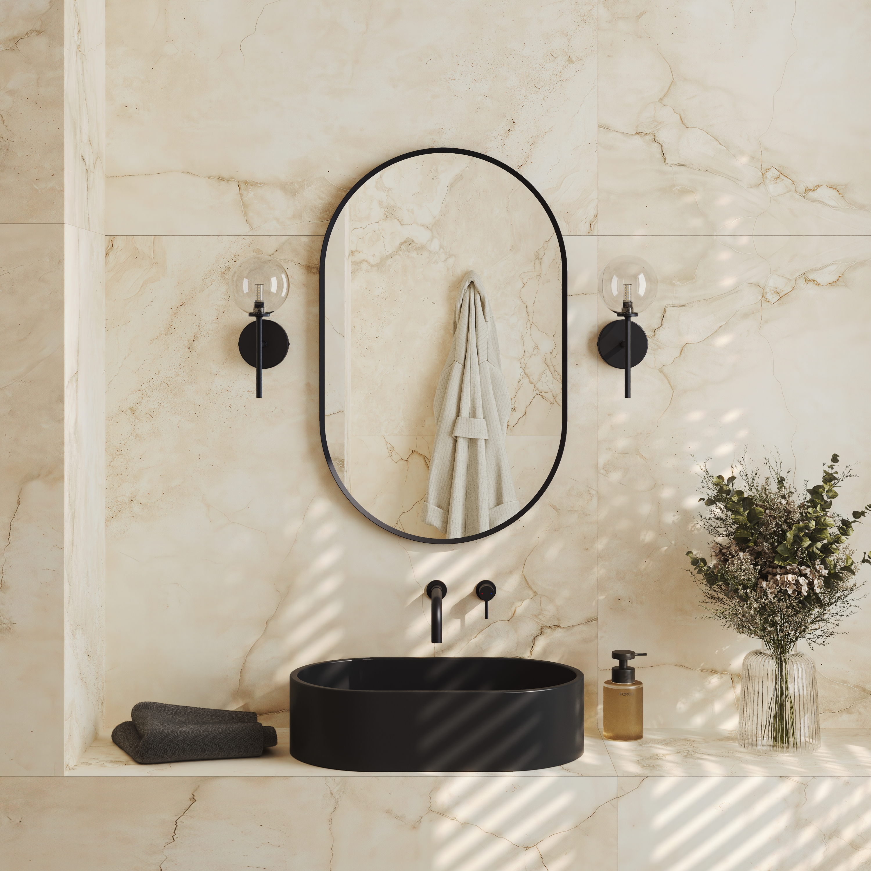 Harbour Glass Globe Wall Light