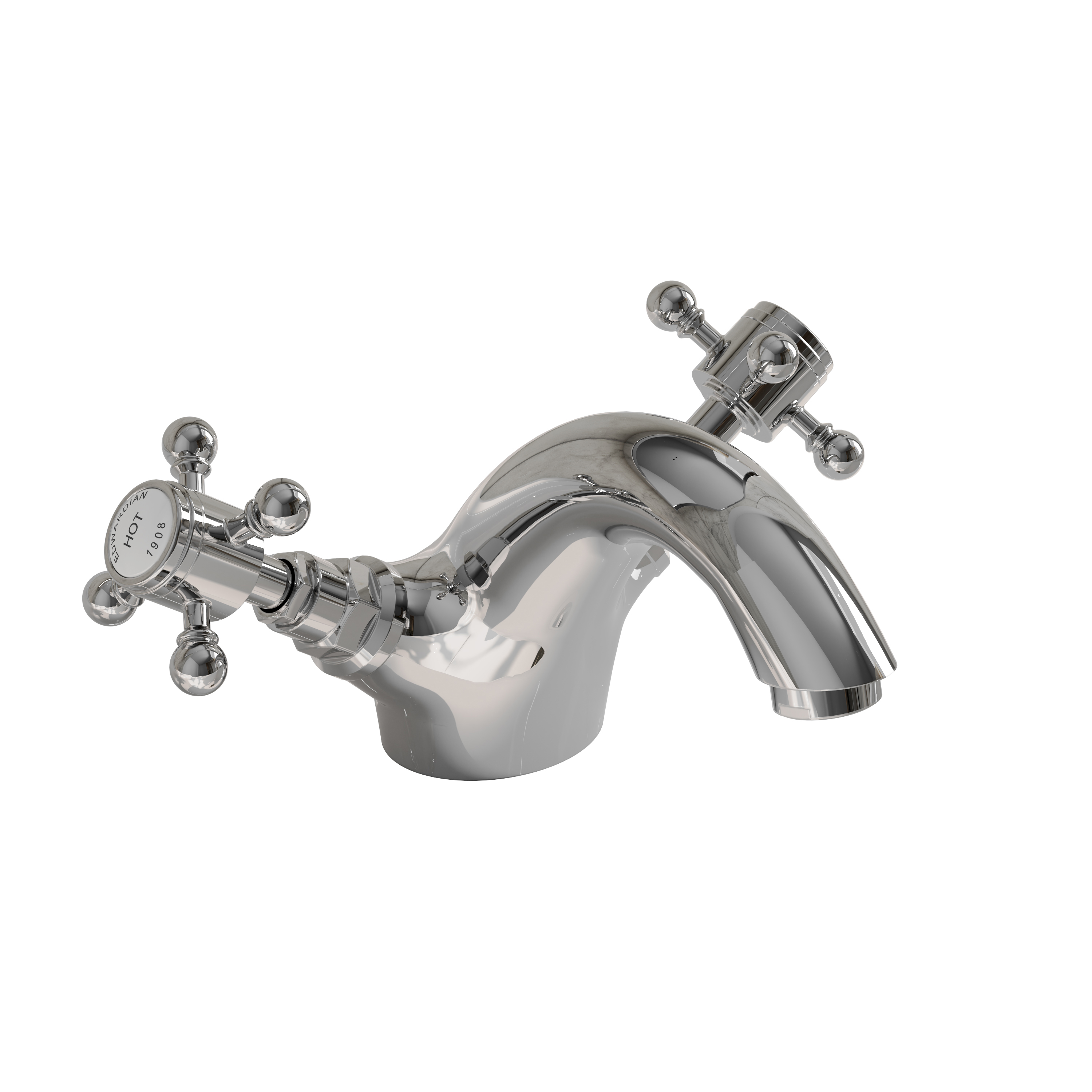 Butler & Rose Eliza Crosshead Mono Basin Mixer Tap & Waste