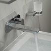 Vado Photon Wall Mounted 2 Hole Basin Mixer with Oval Backplate
