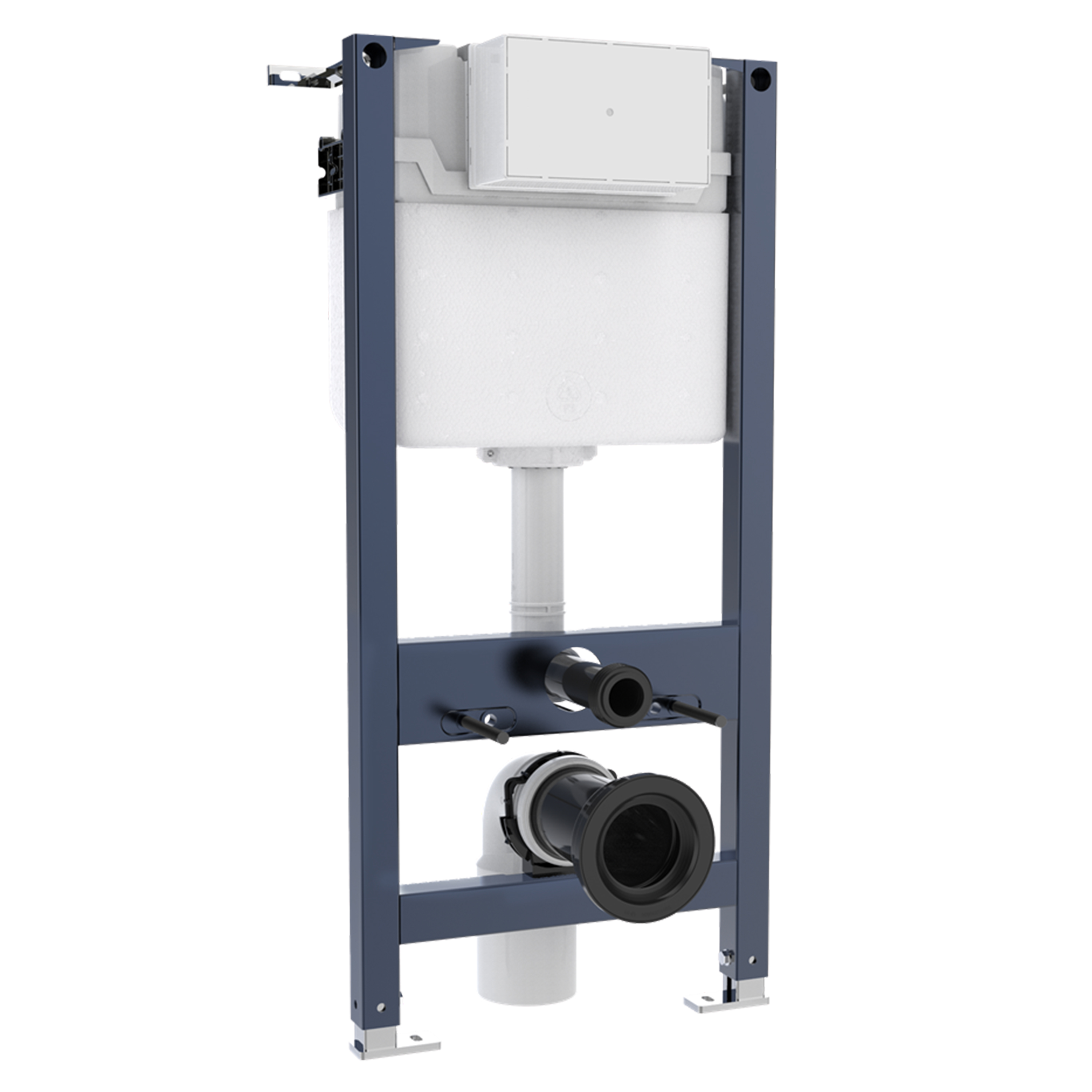 Crosswater Wall Hung 980mm Height Support Frame with Dual Flush Cistern