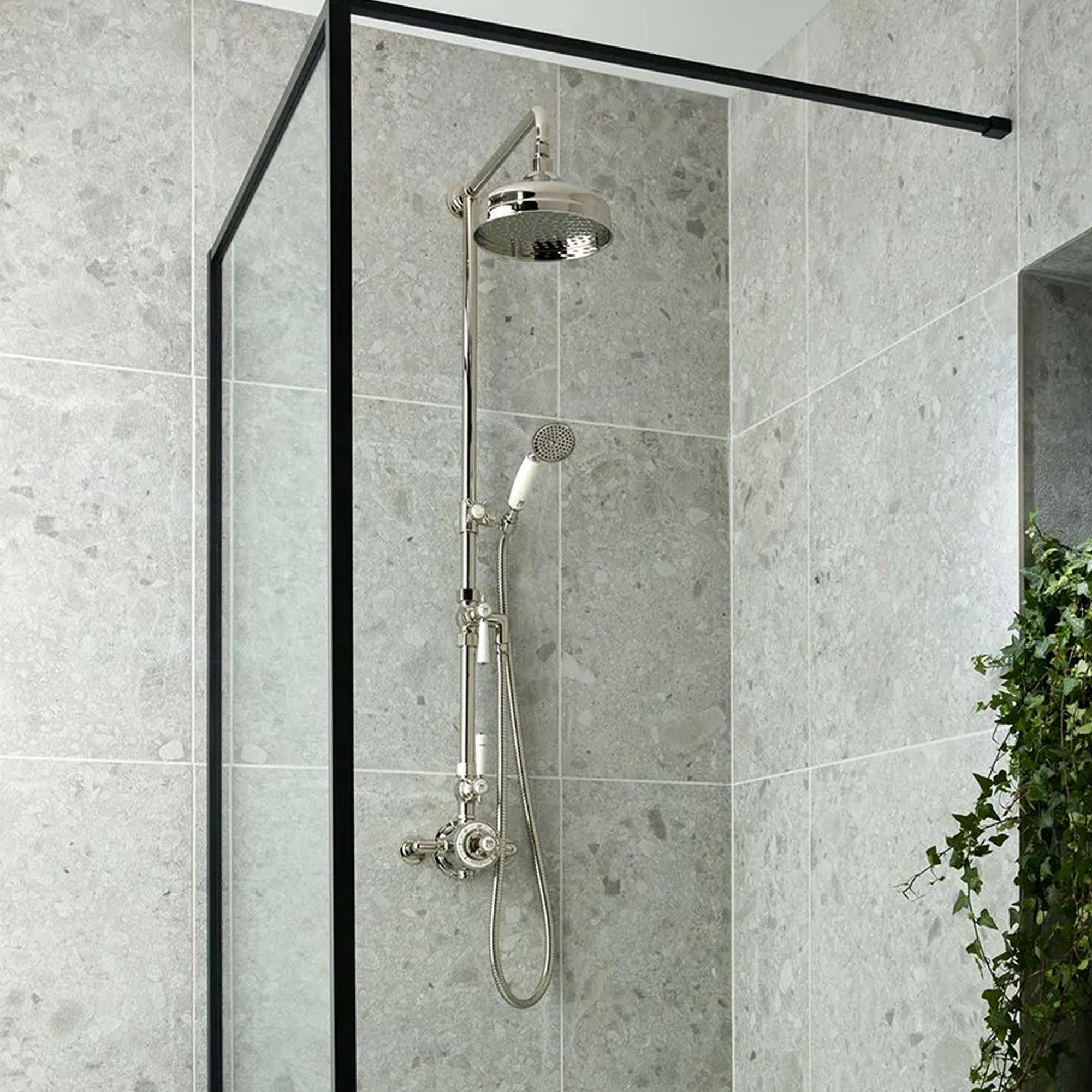 Booth & Co Axbridge Traditional 2 Outlet Exposed Thermostatic Shower Set