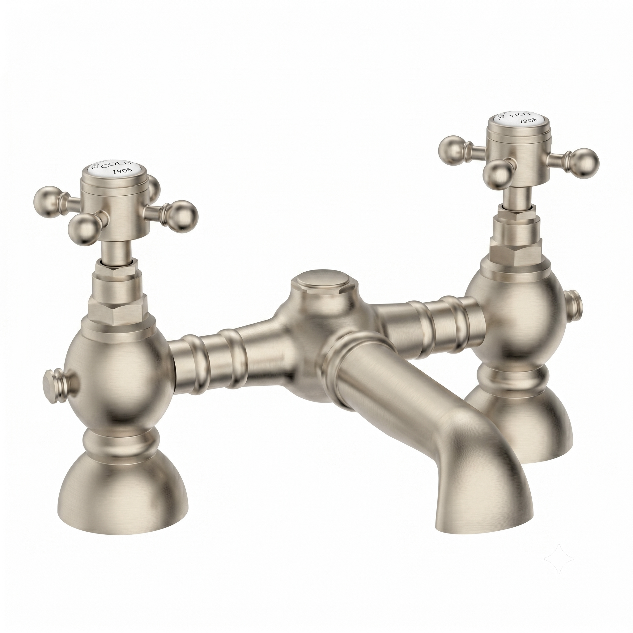 Butler & Rose Eliza Crosshead Deck Mounted Bath Filler Tap