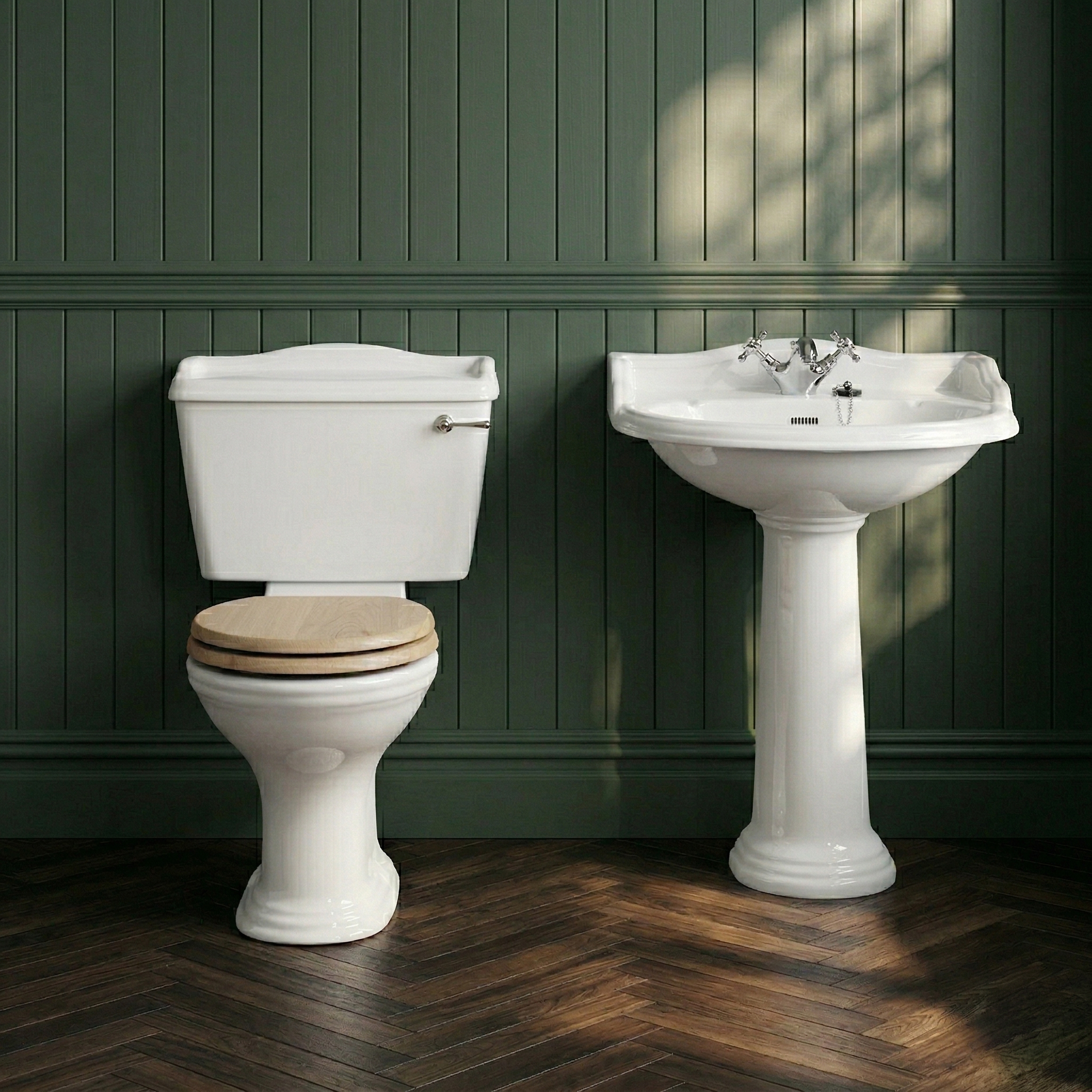 Butler & Rose Benedict Traditional Close Coupled Toilet (Excluding Seat)