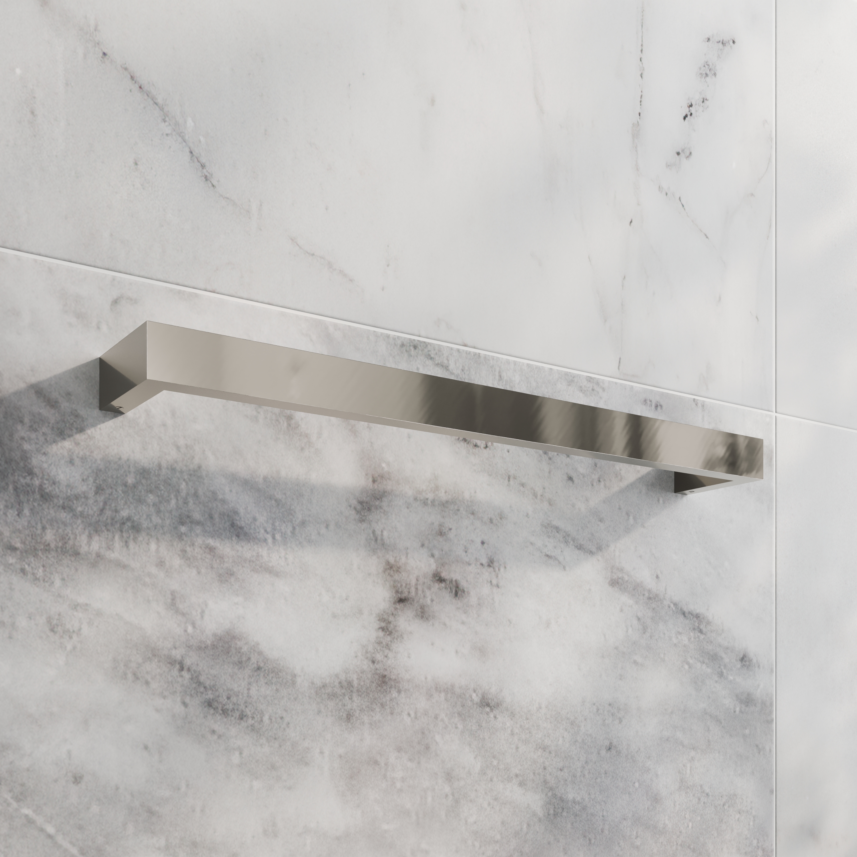 Toasty Flare Polished Stainless Steel Electric Heated Towel Rail