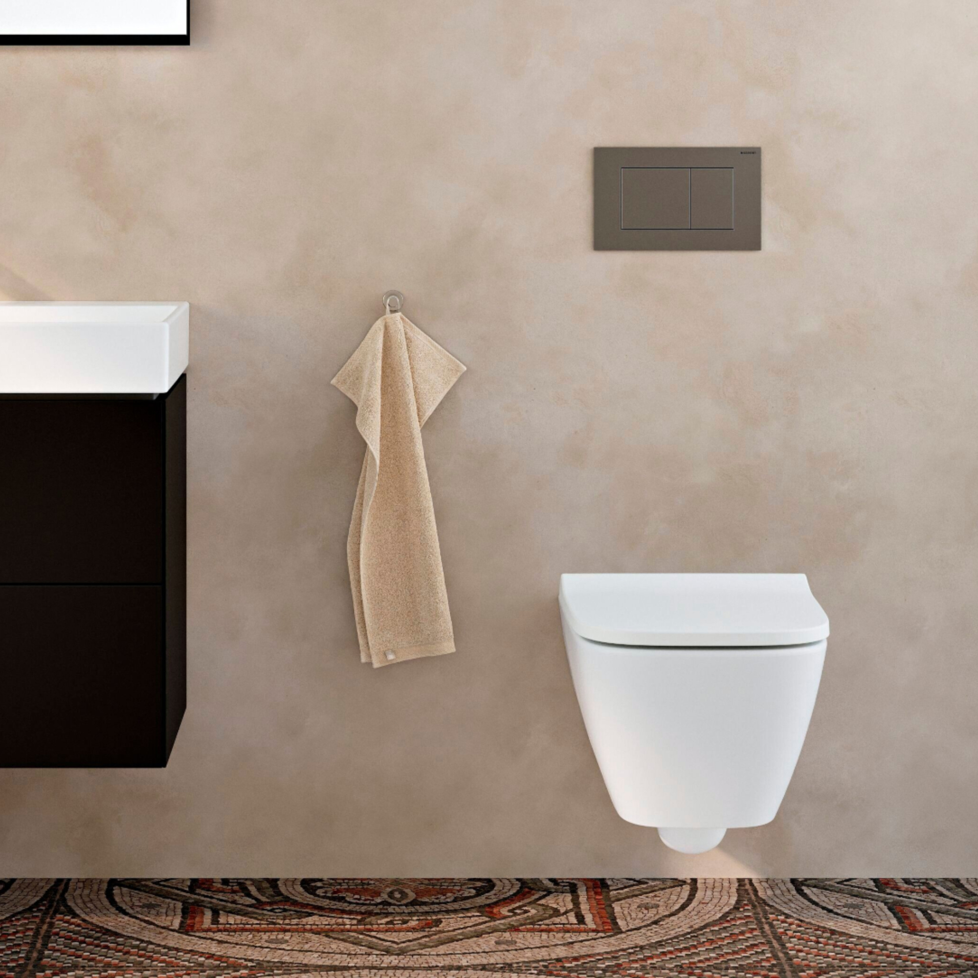 Geberit Smyle Rimless Wall Hung Pan & Soft Close Seat