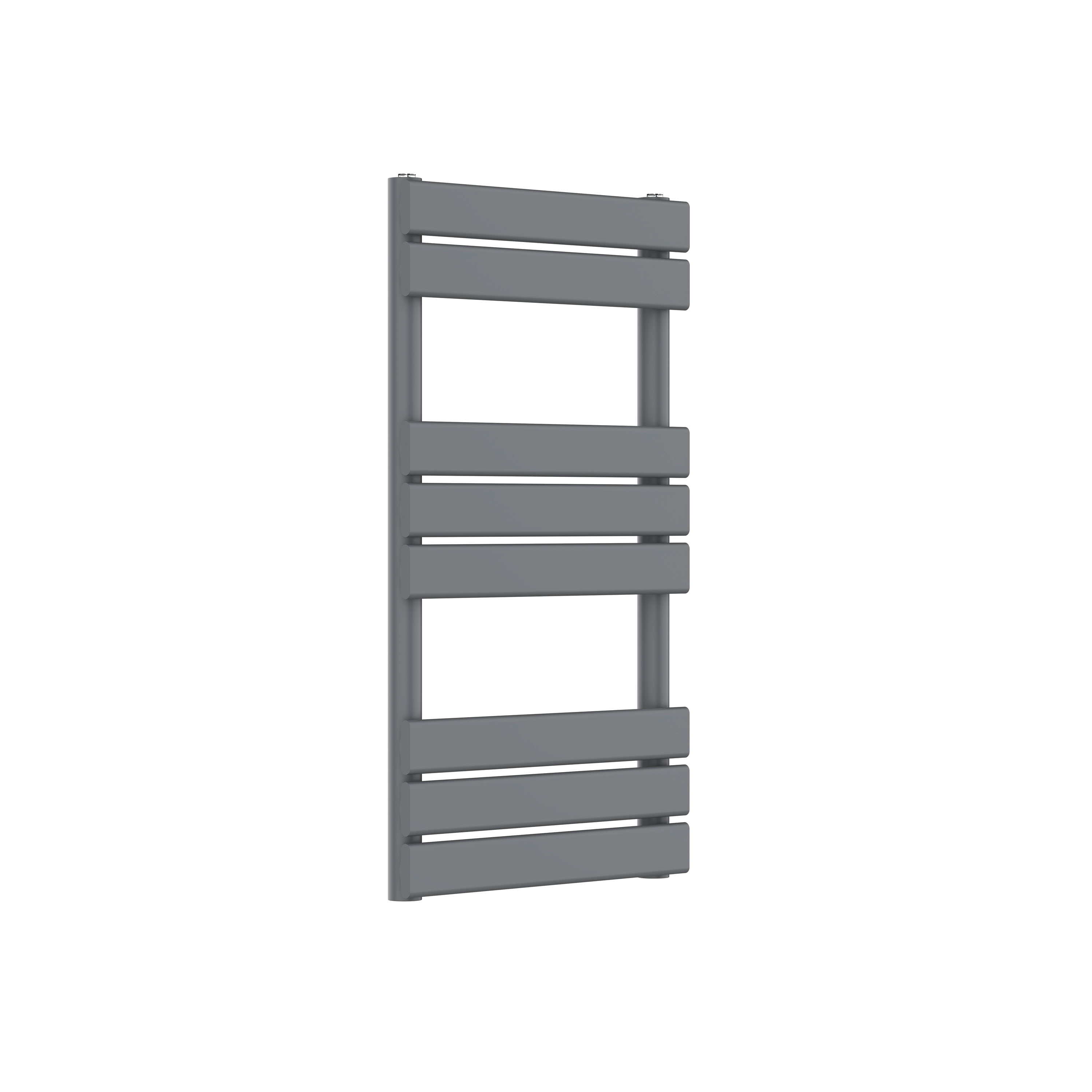 Brenton Avezzano Matt Anthracite Flat Panel Heated Towel Rail - 800 x 450mm