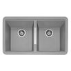 Caple Leesti 2 Bowl Undermount Granite Composite Kitchen Sink & Waste Kit - 824 x 481mm