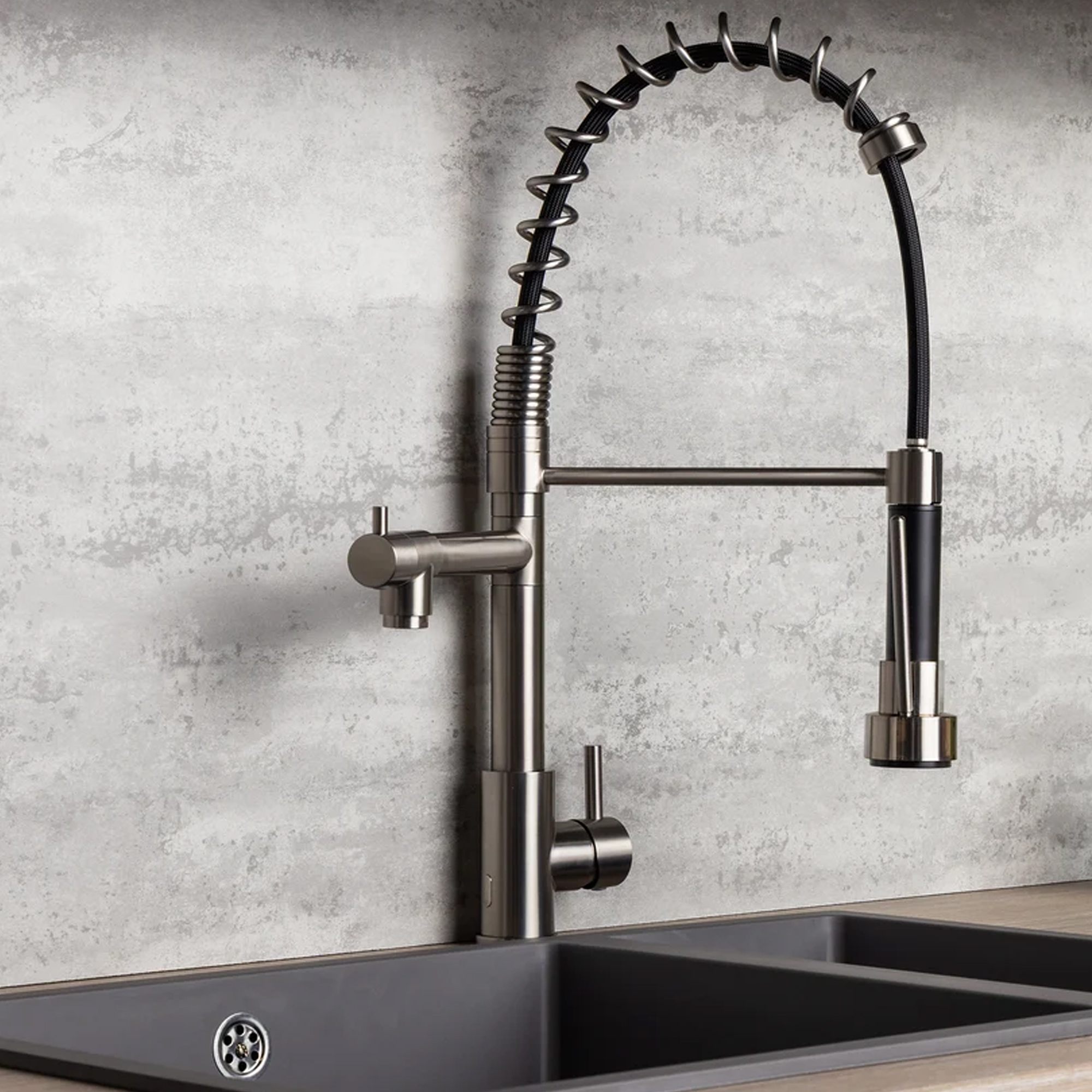 Top-Fix Alto Multiuse Pull Out Mono Kitchen Mixer Tap