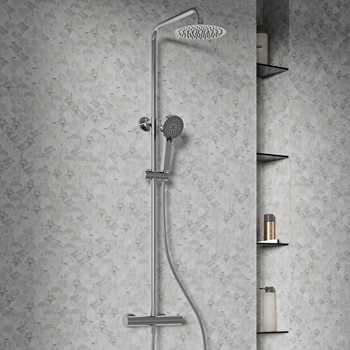 Eros Chrome Deck Mounted Thermostatic Bath Shower Mixer Tap & 3 Way Round Rigid Riser Shower Rail Kit Modern Rounded Design Srrnv2 Tbsm08c Wl Eros Chrome Deck Mounted Thermostatic Bath Shower Mixer Tap & 3 Way Round Rigid Riser Shower Rail Kit Modern Rounded Design Srrnv2 Tbsm08c Wl
