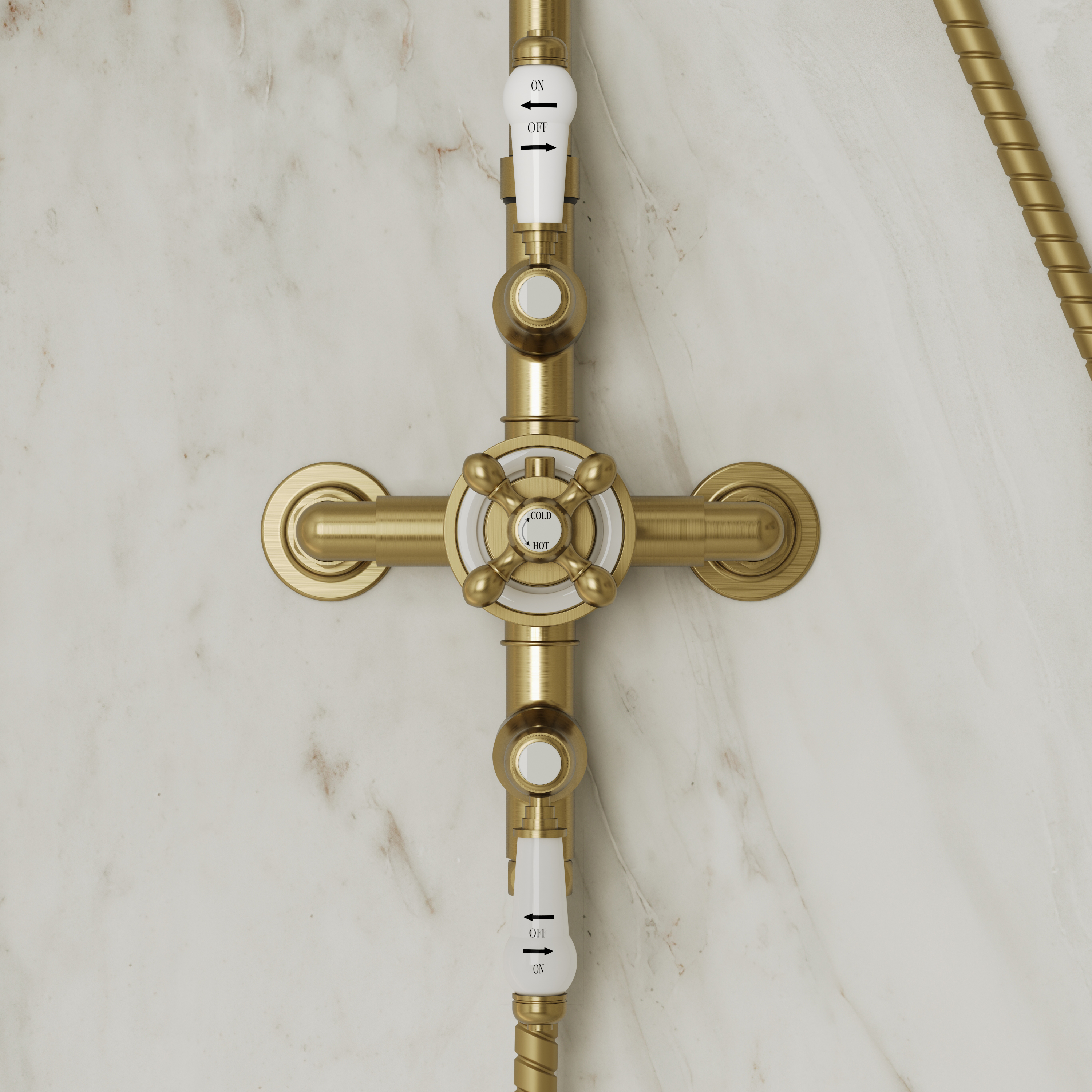 Butler & Rose Eliza Traditional 2 Outlet Exposed Shower Kit