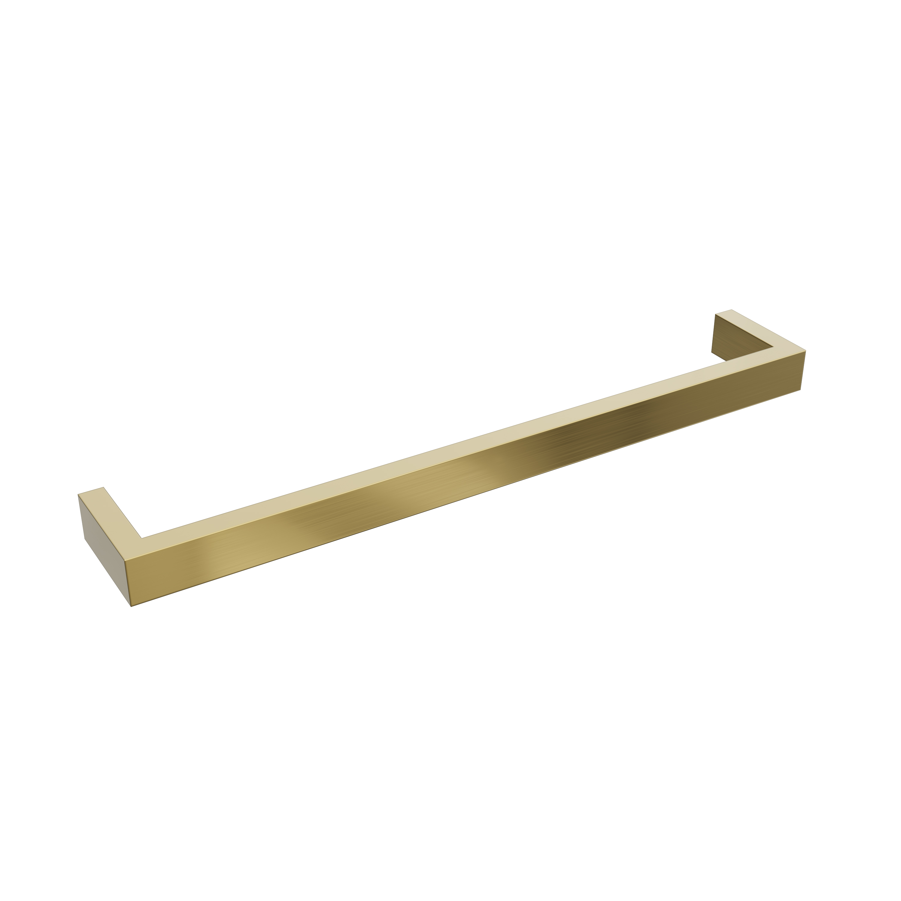 Toasty Flare Polished Brass Electric Heated Towel Rail