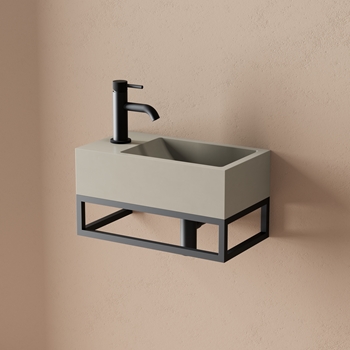 Basin Frame Harbour Basin Frame for Harbour Concrete 400mm Wall Hung Basin | Tap ...