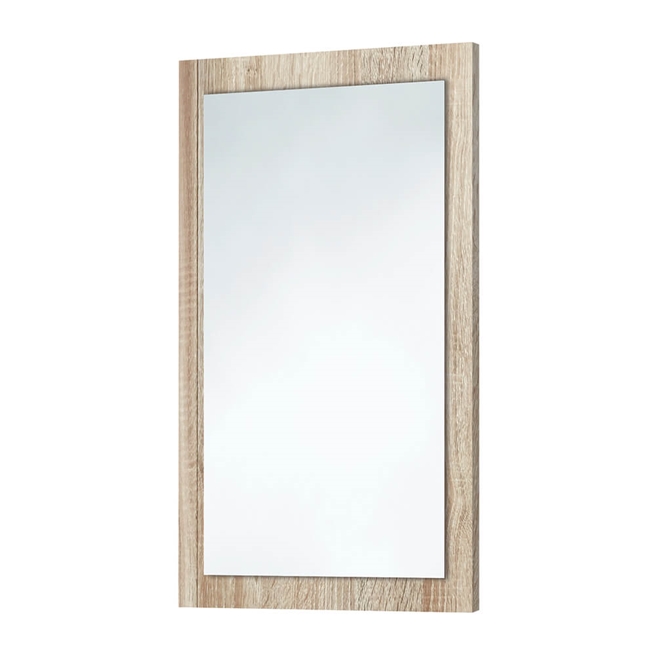 Harbour Mirror with Bardolino Driftwood Oak Frame - 900 x 600mm