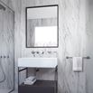 Bathroom Origins Docklands Rectangular Mirror - Matt Black Frame
