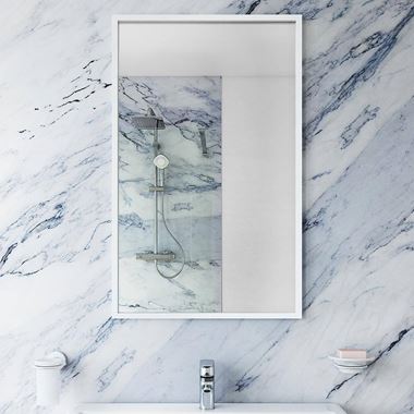 Bathroom Origins Docklands Rectangular Mirror 500x800mm - White