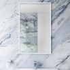 Bathroom Origins Docklands Rectangular Mirror 400x700mm - White
