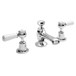 Hudson Reed Topaz 3 Hole Basin Mixer with White Levers