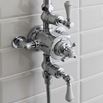 Crosswater Belgravia Multifunction Shower Valve with Handset and Bracket and Fixed Shower Head 