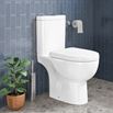 Harbour Serenity Rimless Close Coupled Open Back Toilet with Soft Close Seat - 615mm Projection