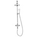Crosswater Belgravia Multifunction Shower Valve with Slide Rail and Handset and Fixed Shower Head - 8 Inch Chrome Shower Head