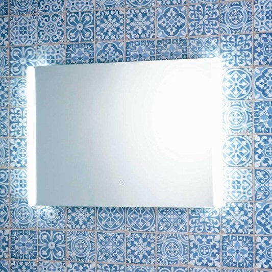 Harbour Glow LED Bathroom Mirror with Demister Pad & Shaver Socket - 500 x 700mm