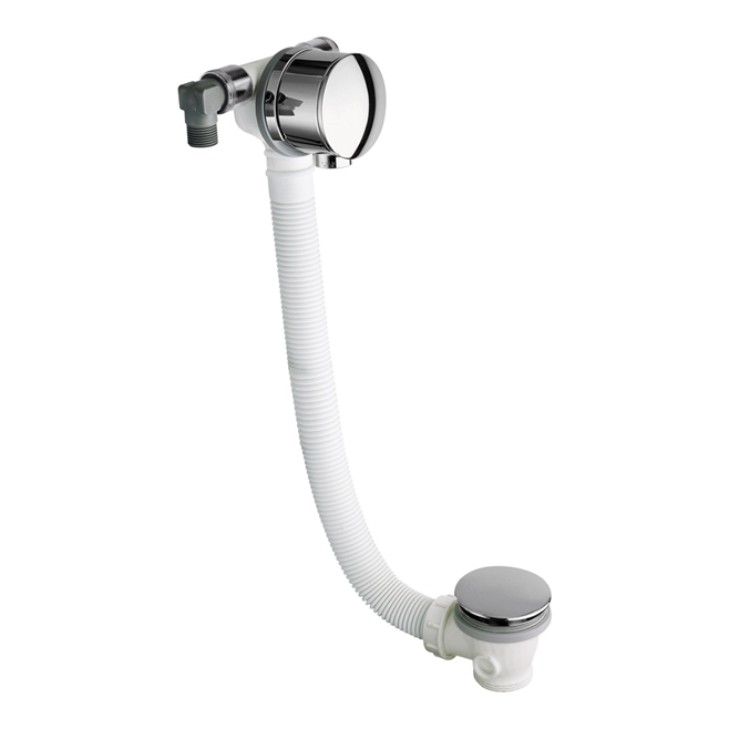 Crosswater Bath Filler with Extended Click Clack Waste & Overflow - 90cm