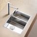 Blanco Claron 1.5 Bowl Satin Polish Stainless Steel Kitchen Sink & Waste with Left Hand Main Bowl - 585 x 440mm
