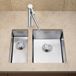 Blanco Claron Compact 1 Bowl Undermount Satin Polish Stainless Steel Kitchen Sink & Waste - 380 x 440mm