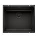 Blanco Subline 500-U Black Edition 1 Bowl Undermount Silgranit Composite Kitchen Sink & Waste - 530 x 460mm
