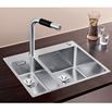 Blanco Andano 1.5 Bowl Inset Satin Polish Stainless Steel Kitchen Sink & Waste with Right Hand Main Bowl - 585 x 500mm