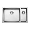 Blanco Andano 1.5 Bowl Undermount Satin Polish Stainless Steel Kitchen Sink & Waste with Left Hand Main Bowl - 745 x 440mm