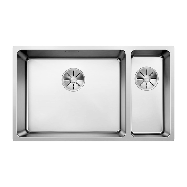 Blanco Andano 1.5 Bowl Undermount Satin Polish Stainless Steel Kitchen Sink & Waste - 745 x 440mm