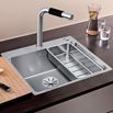 Blanco Andano 1 Bowl Inset Satin Polish Stainless Steel Kitchen Sink & Waste - 540 x 500mm