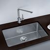 Blanco Andano Extra Large 1 Bowl Undermount Satin Polish Stainless Steel Kitchen Sink & Waste - 745 x 440mm
