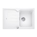 Blanco Classic Neo 45 S Compact 1 Bowl White Silgranit Composite Kitchen Sink & Waste with Reversible Drainer - 780 x 510mm
