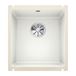 Blanco Subline Compact 1 Bowl Undermount Crystal Gloss White Ceramic Kitchen Sink & Waste - 414 x 456mm