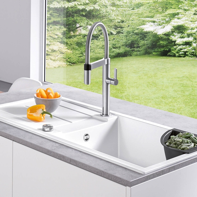 Blanco Culina-S Semi-Professional Single Lever Pull Out Kitchen Mixer Spray Tap