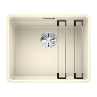 Blanco Etagon 500-U Large 1 Bowl Jasmine Silgranit Composite Undermount Kitchen Sink & Waste - 530 x 460mm