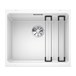 Blanco Etagon 500-U Large 1 Bowl White Silgranit Composite Undermount Kitchen Sink & Waste - 530 x 460mm