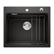 Blanco Etagon 6 1 Bowl Black Ceramic Kitchen Sink & Waste with Tap Ledge - 584 x 510mm