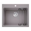 Blanco Etagon 6 Large 1 Bowl Alumetallic Silgranit Composite Kitchen Sink & Waste with Tap Ledge - 600 x 510mm