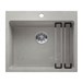 Blanco Etagon 6 Large 1 Bowl Silgranit Composite Kitchen Sink & Waste with Tap Ledge - 600 x 510mm