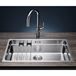 Blanco Etagon Extra Large 1 Bowl Satin Polish Inset or Undermount Stainless Steel Kitchen Sink & Waste - 740 x 440mm
