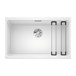Blanco Etagon 700-U Extra Large 1 Bowl White Silgranit Composite Undermount Kitchen Sink & Waste - 730 x 460mm
