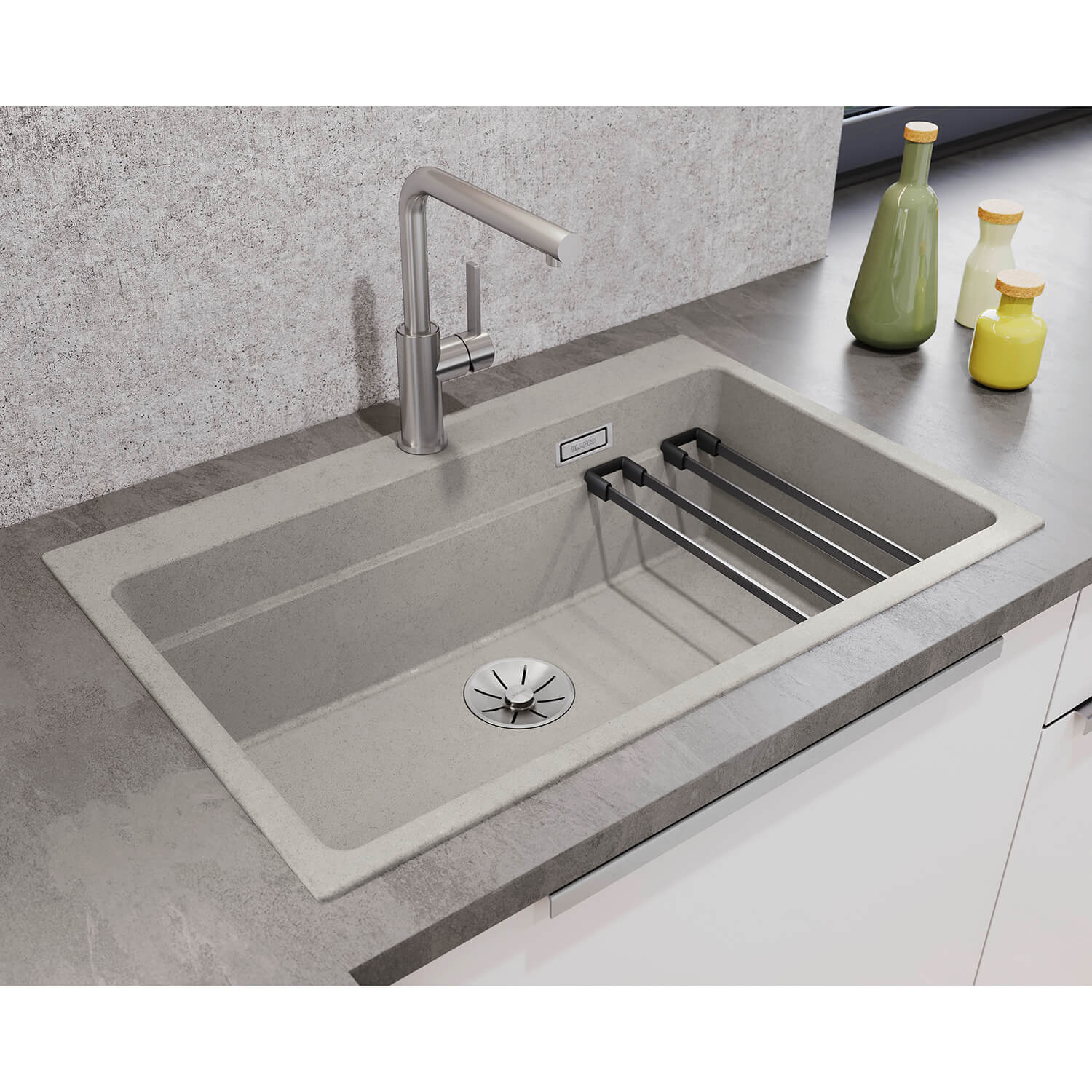 Evier De Cuisine Ancien En Noyer Avec 2 Portes 80x50xh 85 Cm