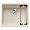 Blanco Etagon 500-U Large 1 Bowl Soft White Silgranit Composite Undermount Kitchen Sink & Waste - 530 x 460mm