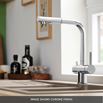 Blanco Fontas-S II 3-in-1 Warm, Cold and Filtered Cold Water Mono Pull Out Kitchen Mixer Tap - Matt Black